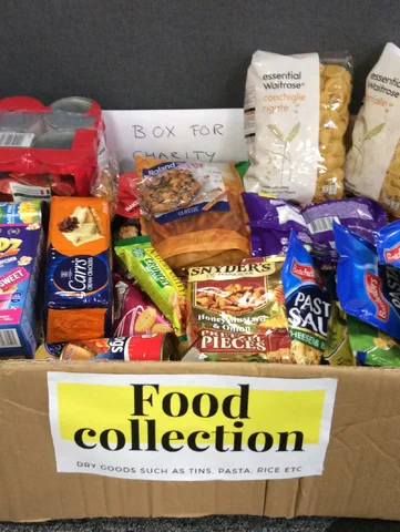 Brogan Group staff participate in a food collection for World Food Day!